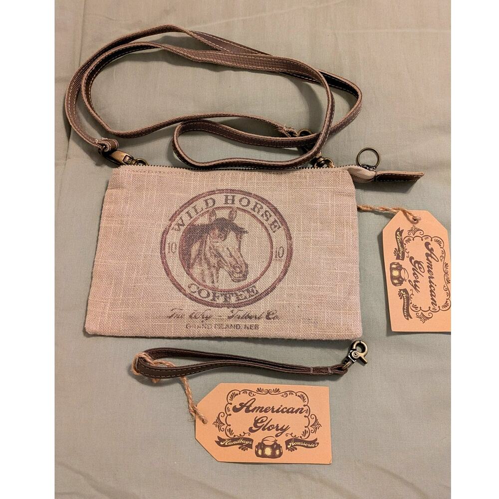 American Glory Wild Horse Coffee Hipster/Crossbody